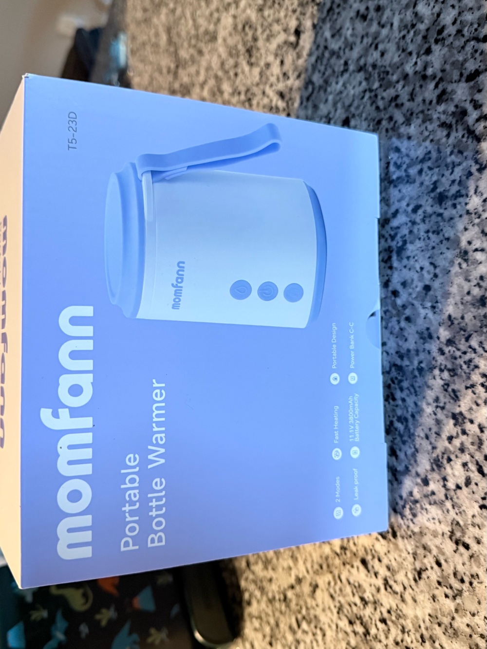 Momfann Portable Bottle Warmer in Light Blotter